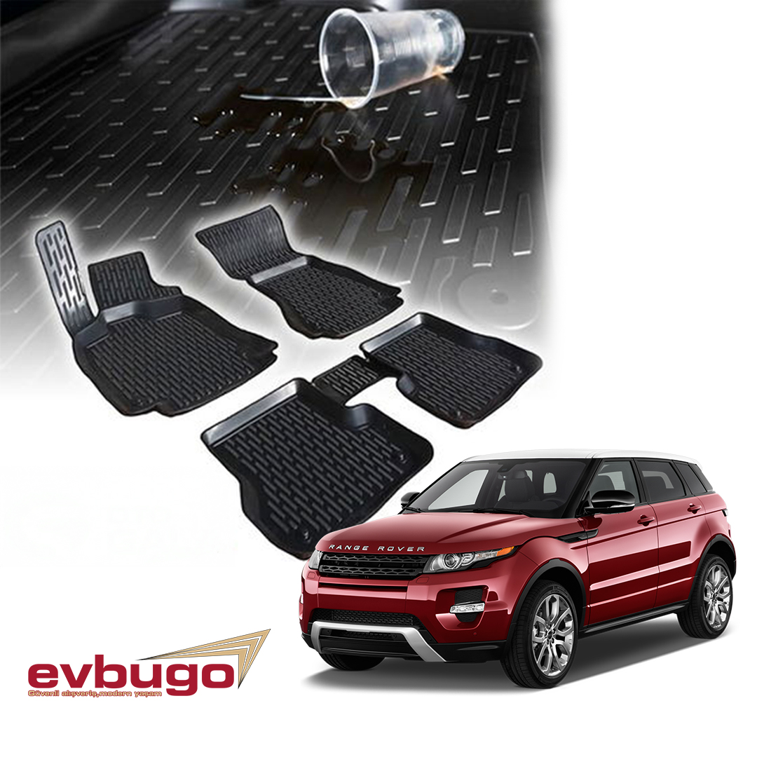 3D PASPAS SİYAH LAND ROVER RANGE ROVER EVOQUE 2011-2018